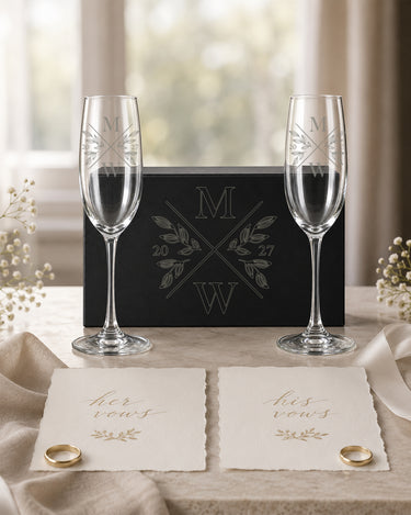 Mockup of the mbCPSET engraved magnetic gift box set personalized with design N12.