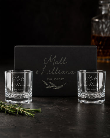 Mockup of the mbRCSET engraved magnetic gift box set personalized with design N9.