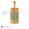 Personalized Minimalist Cheese Board with Handle, Design: N9