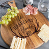 Personalized Round Cheese Board - Design: FM7