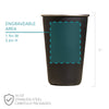16 oz Stainless Steel Cup - Design: INITIAL1