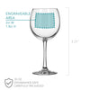 Etched Red Wine Glass - Design: FIANCEE