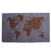 World Map Wood Products