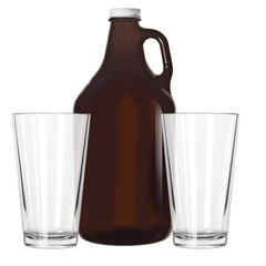 Growler & Beer Glass Set
