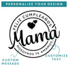 Personalized Feliz Cumpleanos Wine Glass, Design: BDAY7
