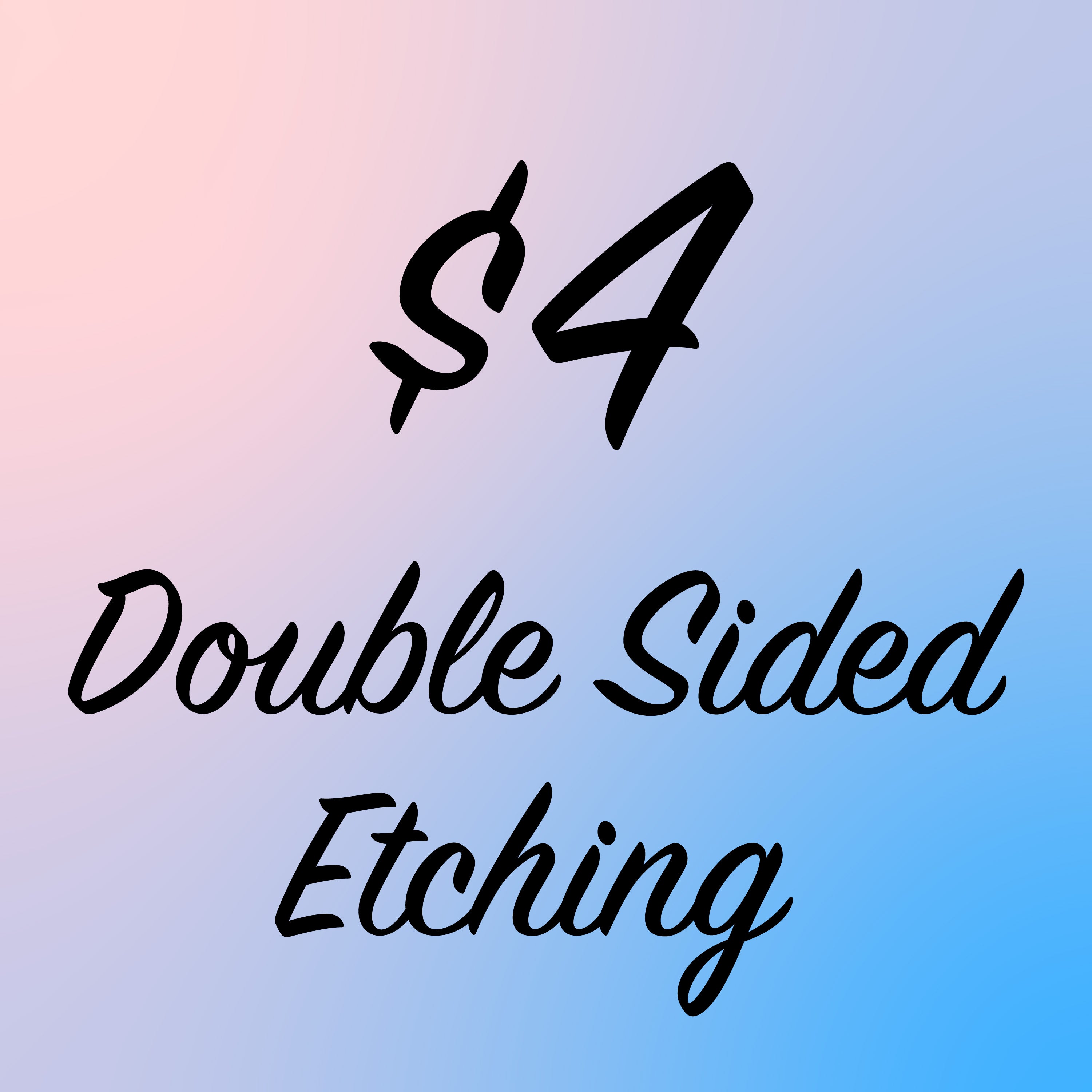 Double Sided $4 - Add On