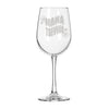 Wavy Font Retro Wine Glass for Mom, Design: MD19