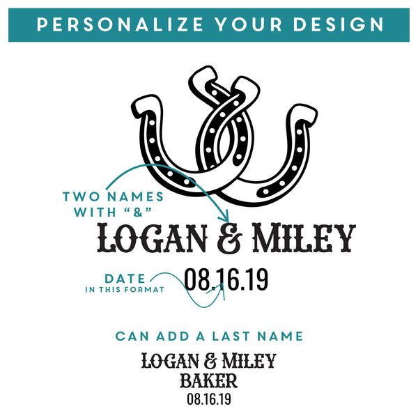 Western Wedding Mason Jar, Design: N11