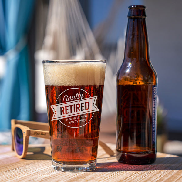 Etched Pint Glass Retirement - Design: RETIRED