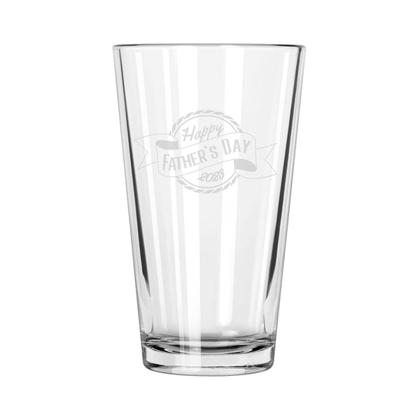 Happy Father's Day 2023 Etched Pint Glass - Design: FD13