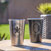 Personalized Vacation Stainless Pint Cup, Design: FM13