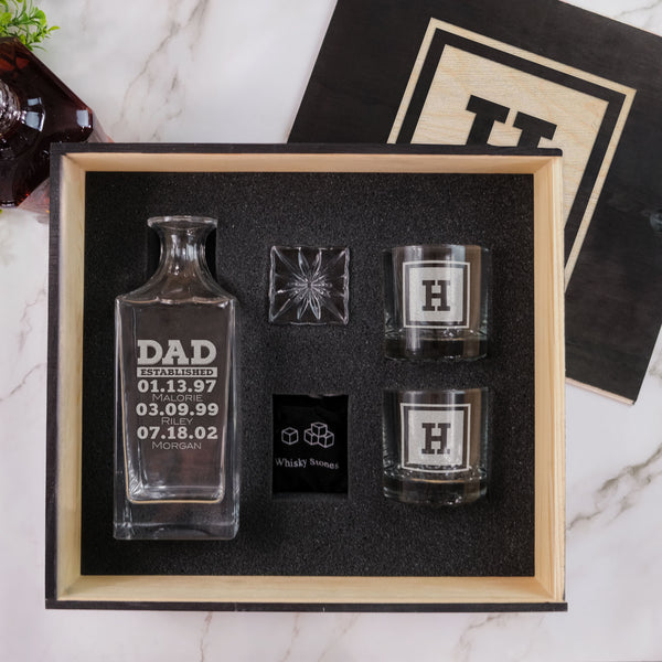 Whiskey Gift Box Set for Dad - Design: DADWDBOX