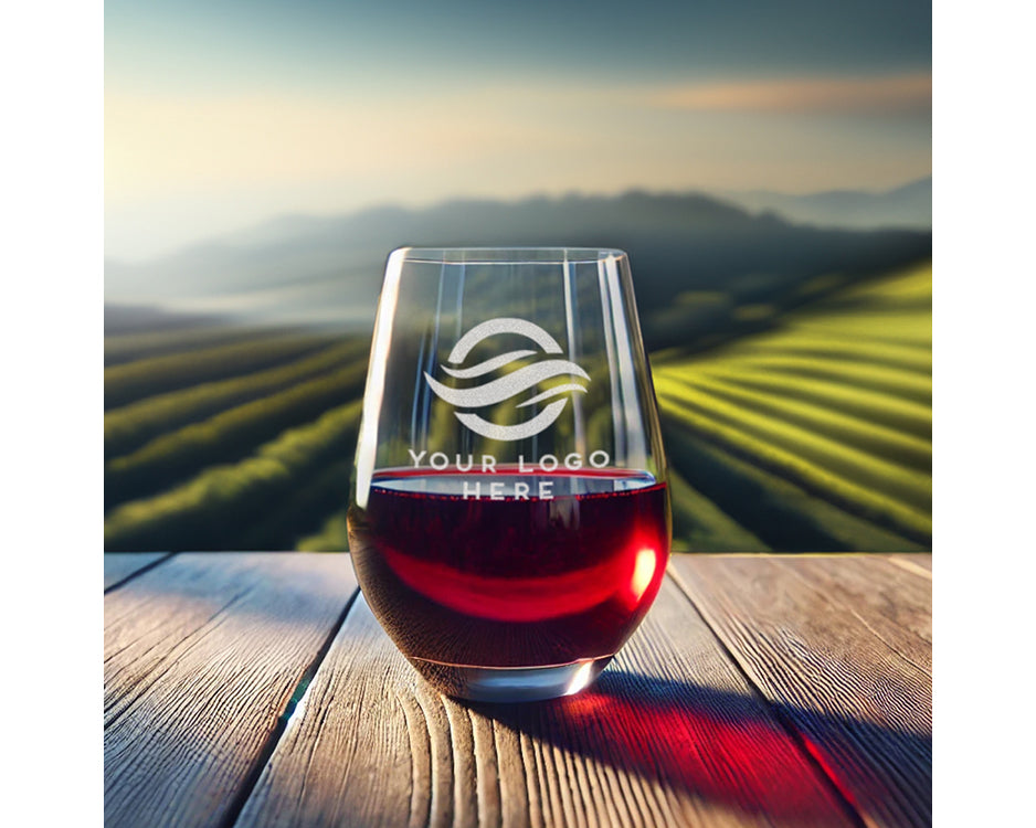 Custom Stemless Wine Glass