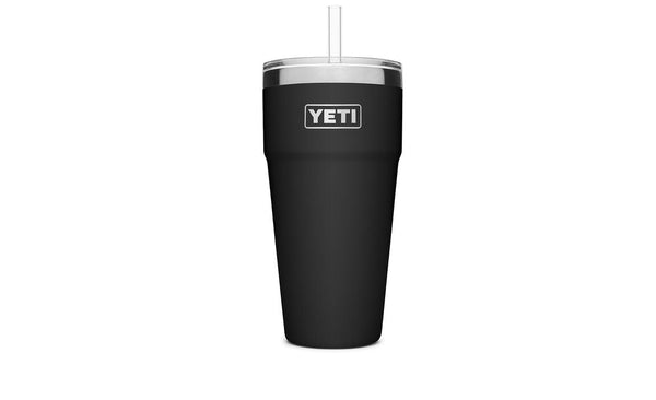 Yeti - 26 oz Rambler Stackable Cup with Straw Lid White