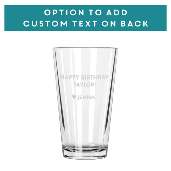 Jurassic Pint Glass, Clever Girl - Design: JPCLEVER