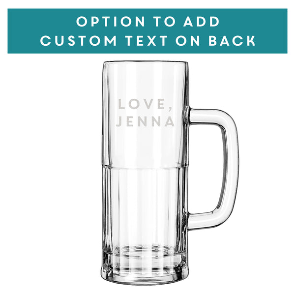 Man, Myth, Legend Engraved Beer Mug - Design: THEMAN