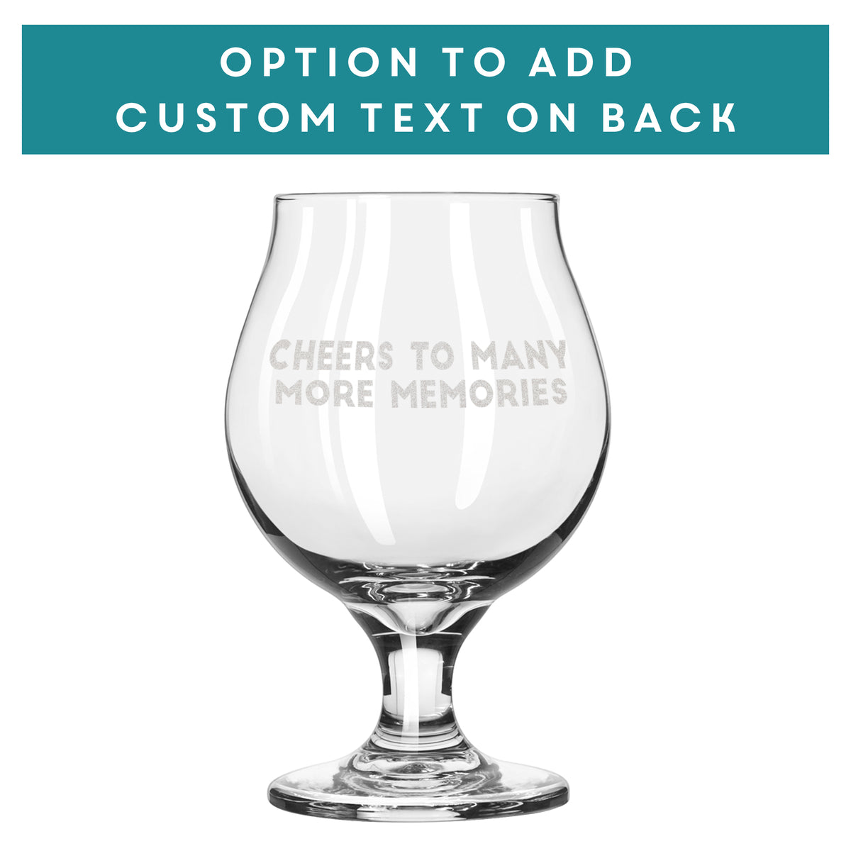 Personalized Belgian Beer Glasses - Design: CUSTOM - Everything Etched
