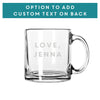 Personalized 2023 Retirement Glass Coffee Mug, Design: RETIRED3