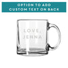 Personalized 2024 Retirement Glass Coffee Mug, Design: RETIRED3