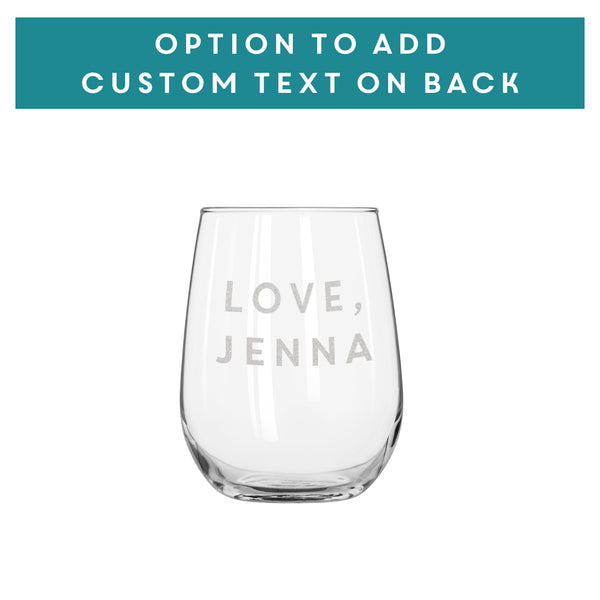 Bumble & Swiped Right Wine Glass Set of 2, Design: SWIPESET