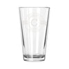 Etched Pint Glass Personalized - Design: B1