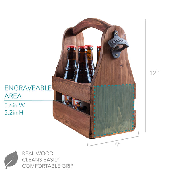 Camping Themed Beer Caddy, Design: OD1