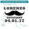 Etched Pint Glass Groomsman - Design: BG2