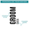 Groomsmen Shot Glass - Design: BG4