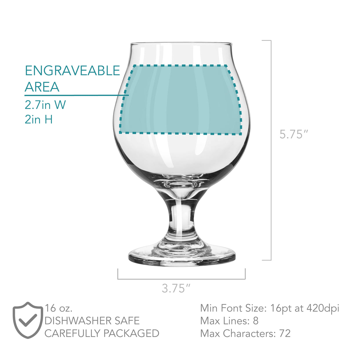 Personalized Belgian Beer Glasses Design CUSTOM