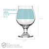 Etched Drinking Dog Belgian Beer Glass - Design: ALONEDOG