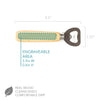 Personalized Beer Bottle Opener with Custom Name - Design: NAME