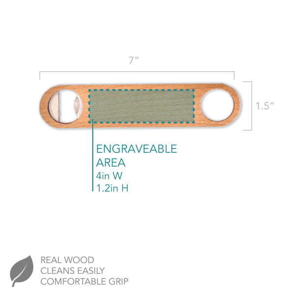 Personalized Beer Bottle Opener with Custom Font - Design: NAME