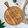 I Love You Forever Round Cheese Board, Design: MD16