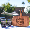 Modern Wine & Cheese Board Custom Gift Set, Design: CUSTOM