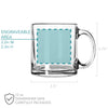 Personalized Comic Style Glass Coffee Mug, Design: M6