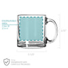 Personalized Initial Glass Coffee Mug, Design: K5