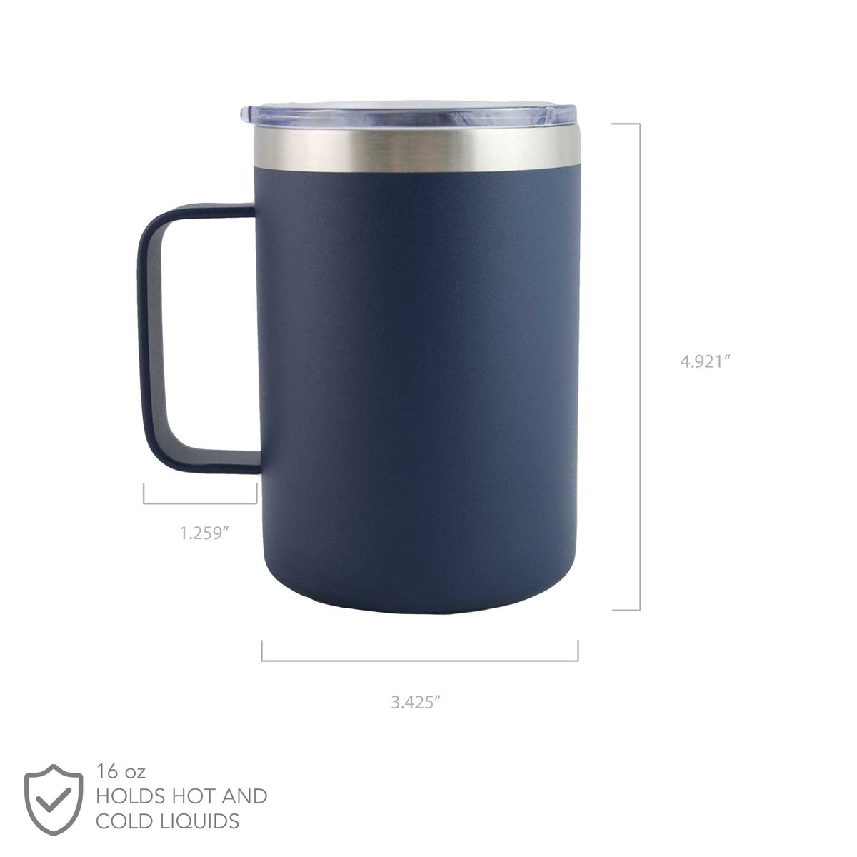 Custom Engraved 16oz Stainless Steel Mug, Design: CUSTOM - Everything Etched