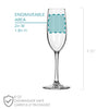 Etched Champagne Flutes I Do Crew - Design: WG6