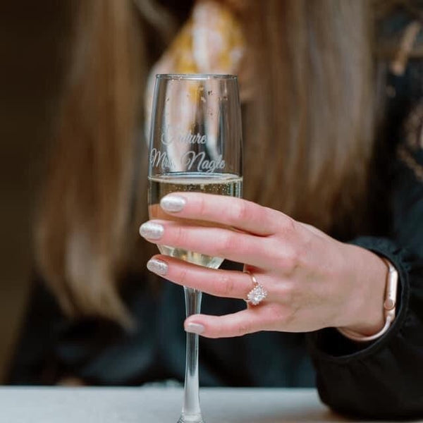 Personalized Champagne Flutes - Design: CUSTOM