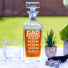 Dad Established Whiskey Decanter: 1-5 Names - Design: DADEST