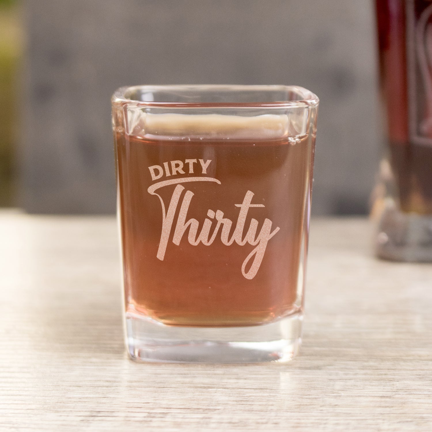 Dirty 30 Birthday Shot Glass - Design: DIRTY30