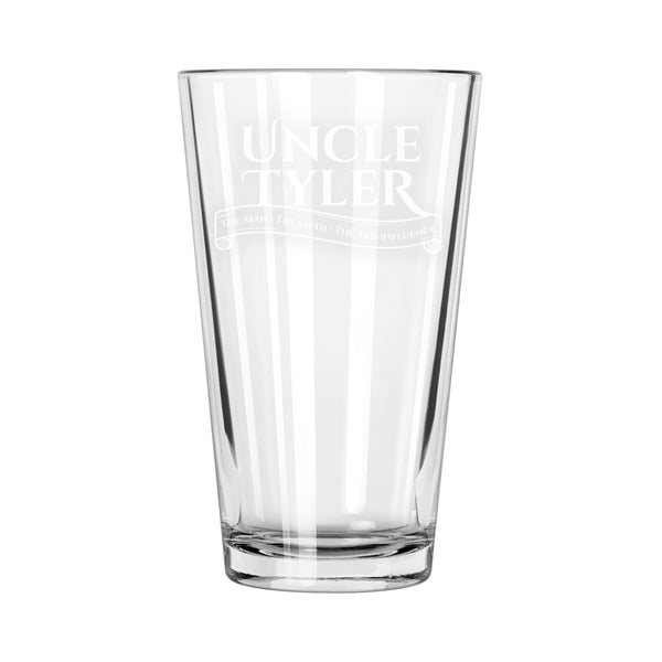 Personalized Uncle Pint Glass, Design: FM11