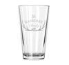 Family Name & Antlers Pint Glass - Design: FM7