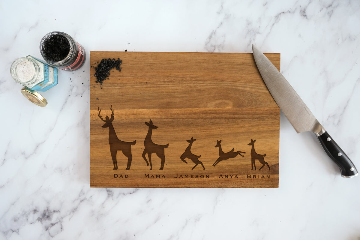 Mothers Gift - Personalized Engraved Cutting Board For Mothers Day Gifts,  Mothers Birthday Gift, Gifts For Mom,Mom Cutting Board 