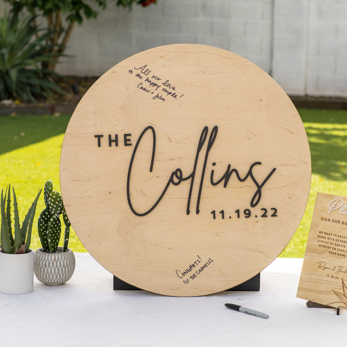 Alternative Wedding Guest Book Sign, Design: CUSTOM - Everything Etched