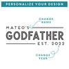 Personalized Godfather Beer Glass, Design: GDPA1