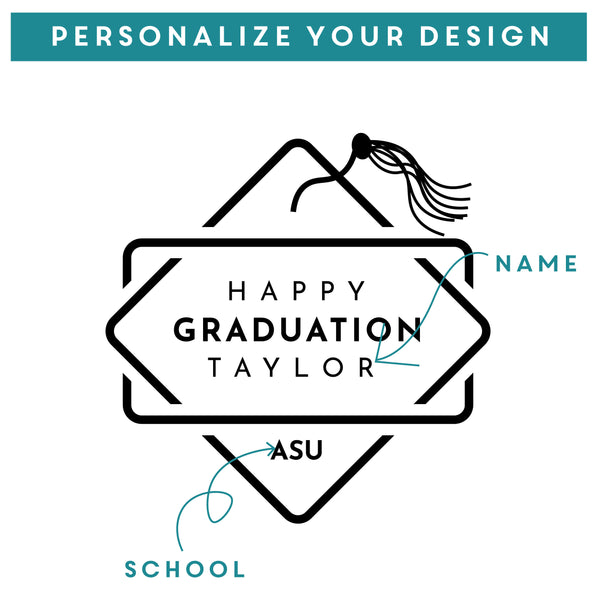 Graduation Pint Glass - Design: GRAD1