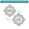 2 Mason Jar Set Mr & Mrs - Design: HH4