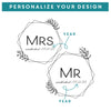 2 Champagne Flute Gift Set Mr & Mrs - Design: HH5