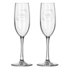 2 Champagne Glass Set - Design: HH5